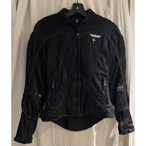 FLY Racing Women's Flux Air Mesh Motorcycle Jacket Lined Size XS Black NWOT